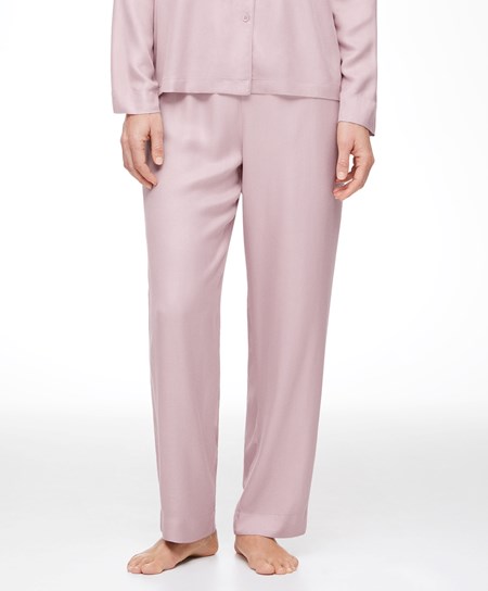Oysho Trousers With Piping Ruzove | PYG027953