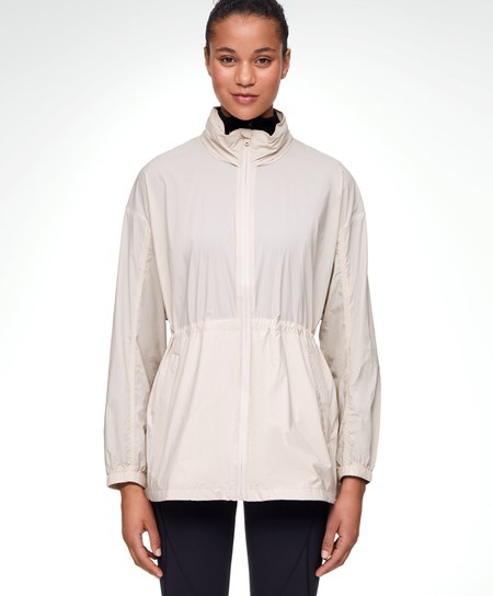 Oysho Vody-repellent Bežecké Jacket Sand | YXF369754