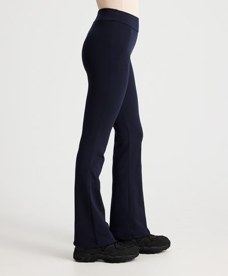 Oysho Warm Flare Trousers Modre | RDE319645