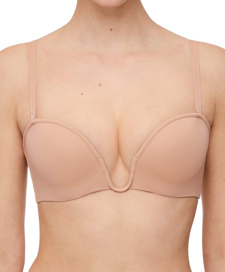 Oysho “u”-neck Removable Straps Bra Béžové | RPA304975